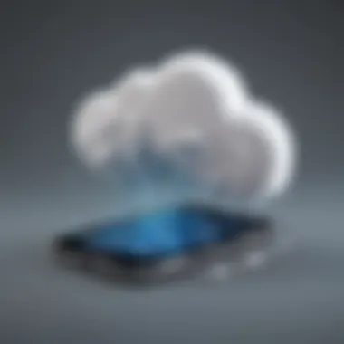 Secure Cloud Storage for Recorded Calls on iPhone Illustration of iPhone cloud storage for saving recorded calls