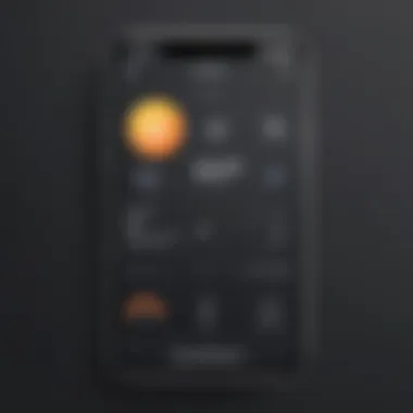 Efficient Call Recording App Icon on iPhone Screen Illustration of iPhone screen with call recording app icon