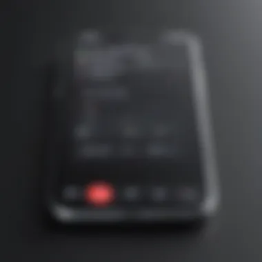Saved Recorded Call Notification on iPhone Illustration of iPhone screen indicating a recorded phone call