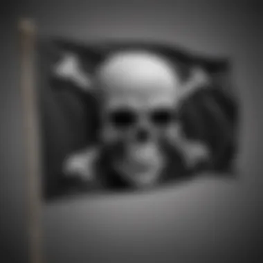 Mysterious Black Flag of the Jolly Roger