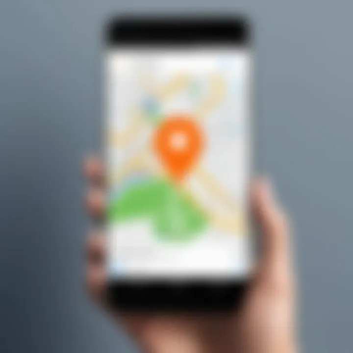 Location sharing settings on Android