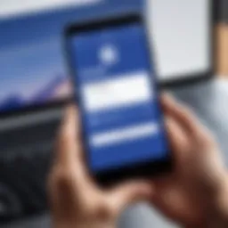 A person holding a smartphone ready to go live on Facebook