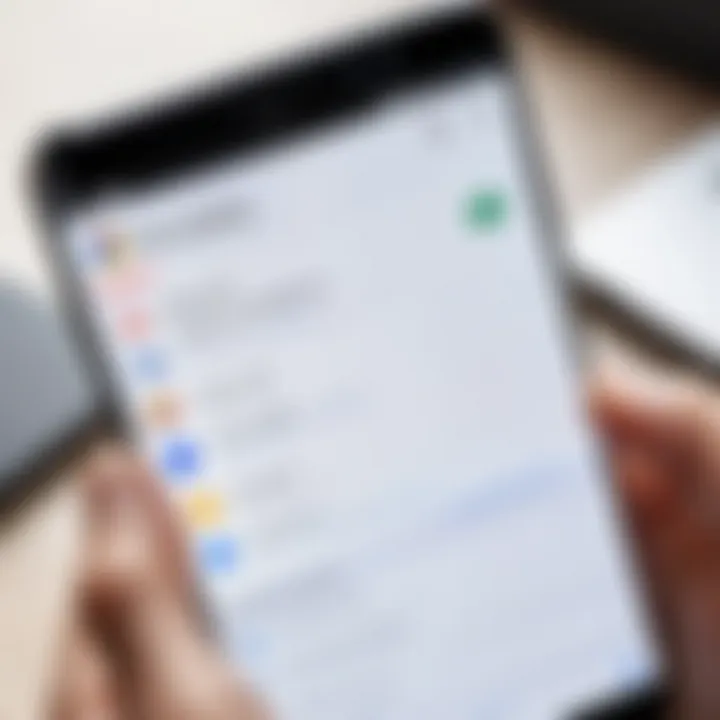 Visual representation of privacy settings on a device