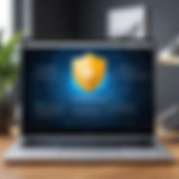 Tips for safe browsing displayed on a digital device