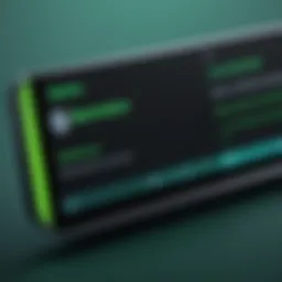Illustration of Spotify's search bar with highlighted features