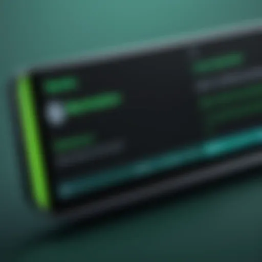 Illustration of Spotify's search bar with highlighted features