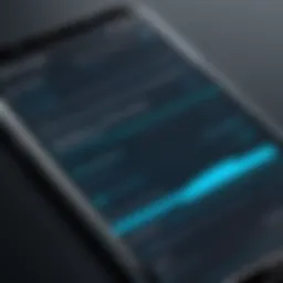 User interface of a text scheduling application