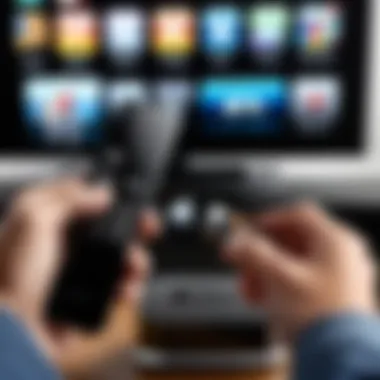 User-Friendly Interface of the Apple TV Remote User-friendly interface of Apple TV remote