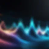 Enhanced audio waves visualization on digital device screen