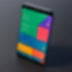 A vibrant representation of the latest Android messaging interface showcasing new features.