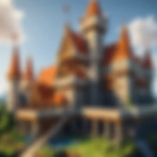 Building a castle in Minecraft