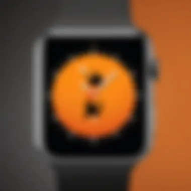 Simplicity and Style: Minimalist Dragon Ball Design A minimalist watch face inspired by Dragon Ball aesthetics