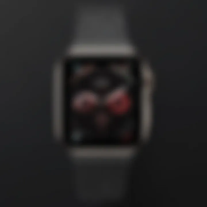 Apple Watch Series 7 watchface showcasing modern style options