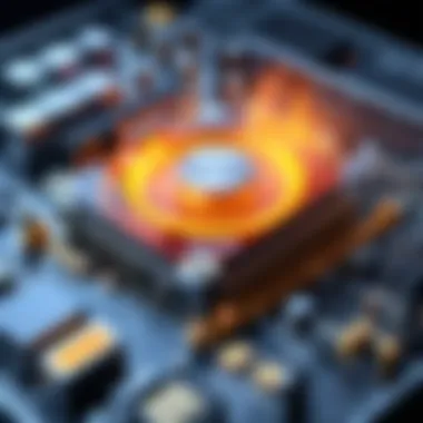 Impact of Overheating on Computer Components Infographic illustrating the impact of overheating on computer components