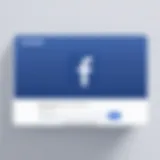 Login screen of Facebook showcasing user interface