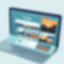 An interface showcasing Google Images with search results displayed