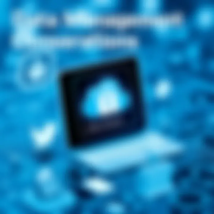 Data Management Considerations Conceptual image about data management after logging out