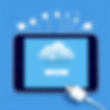 Understanding the iCloud Interface Illustration depicting iCloud interface on a device