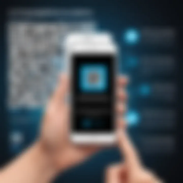 An informative infographic detailing the benefits of ad-free QR code readers.