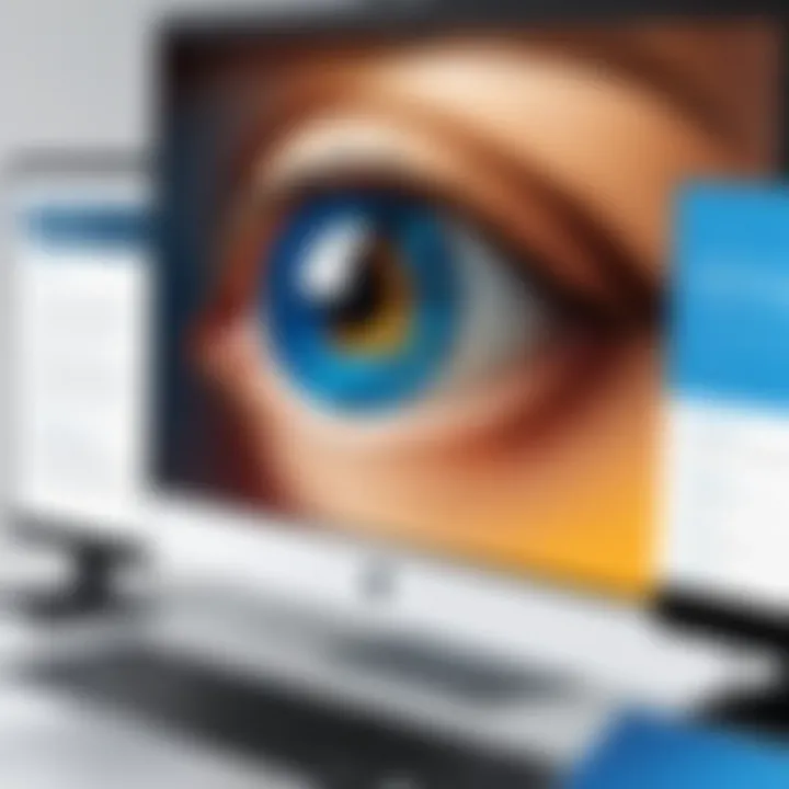 Visual representation of online privacy implications