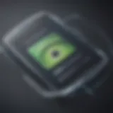 Near Field Communication technology concept on Android device