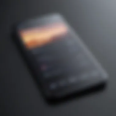 Smartphone Screen Recording Illustration of phone call recording on smartphone screen