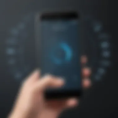 Third-Party App Recording Illustration of phone call recording through third-party app