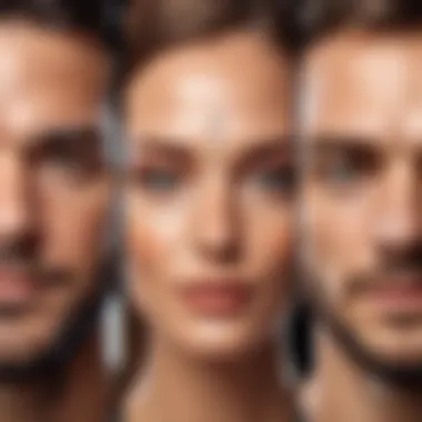 Advanced Face Swap Tools Interface A sophisticated digital interface showcasing advanced face swap tools