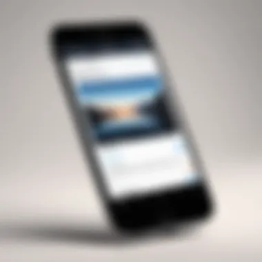 User interface of Photobucket mobile app