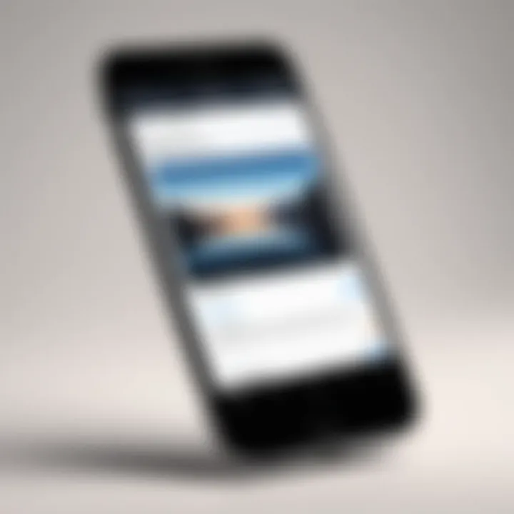 User interface of Photobucket mobile app