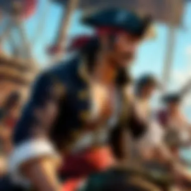 Dynamic Pirate Crew Confrontation Pirate Crew in Action