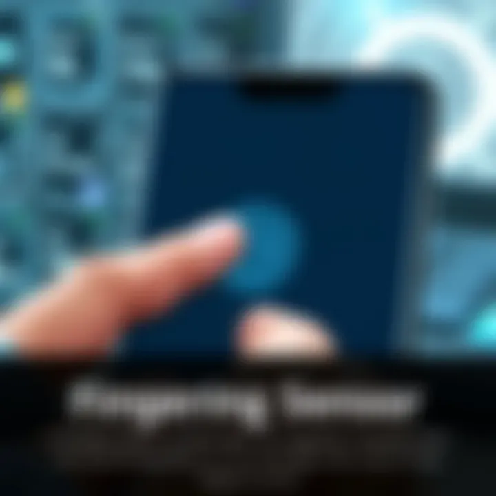 User interacting with Pixel 6 Pro fingerprint sensor