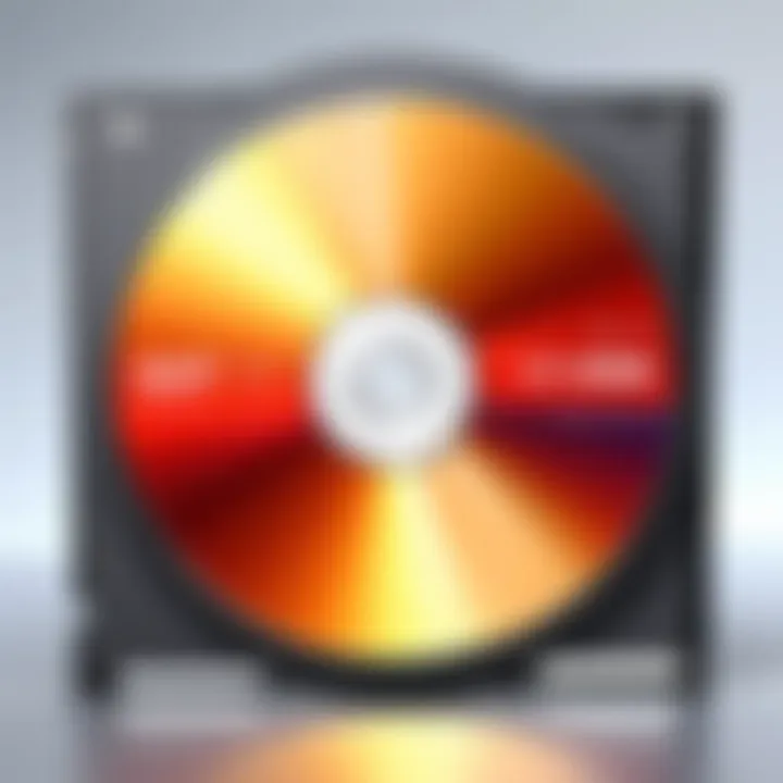 DVD Disc with Label and Case