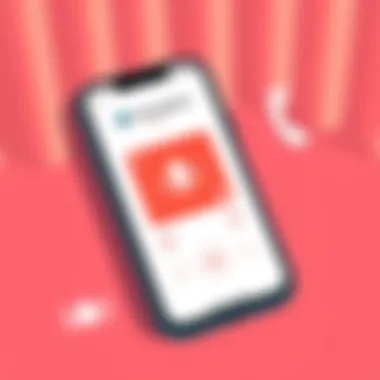 Smartphone displaying voice memo application