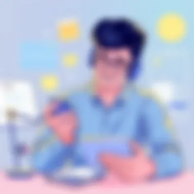 Person utilizing alternative methods for note-taking