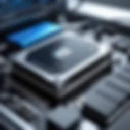 Illustration showcasing a computer booting up slowly