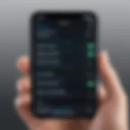 Configuring Screen Time settings on iPhone