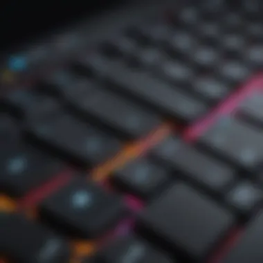 RGB Lighting Effects on Keyboard