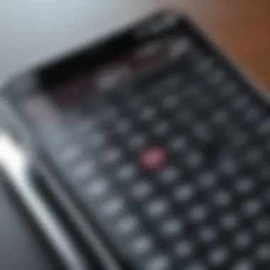 User interface of a popular scientific calculator app