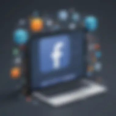 Harmonious Fusion: Facebook and Google Integration Visual representation of seamless integration process