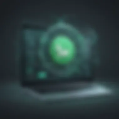 Ensuring Secure Data Transfer Illustration of secure data transfer for WhatsApp messages