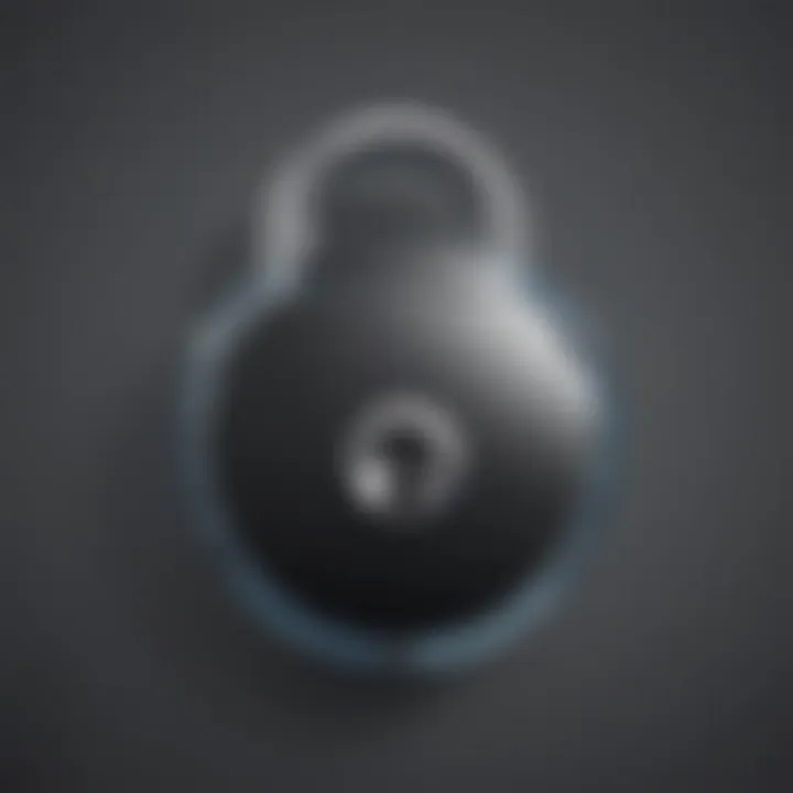 Illustration showing a secure padlock icon symbolizing enhanced privacy