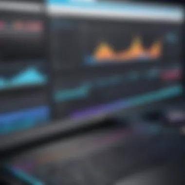 Advanced Video Editing Tool An advanced editing tool displaying timeline and editing options
