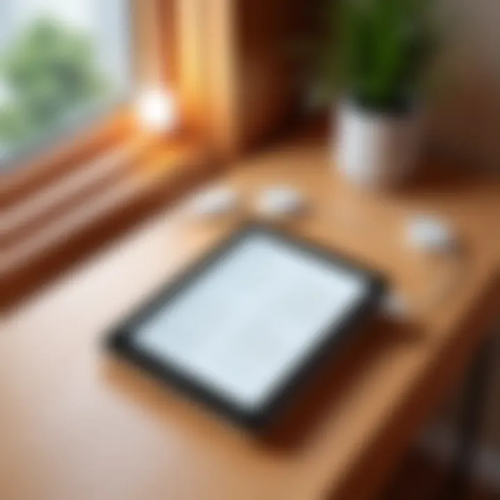 A selection of EPUB devices in a cozy reading nook