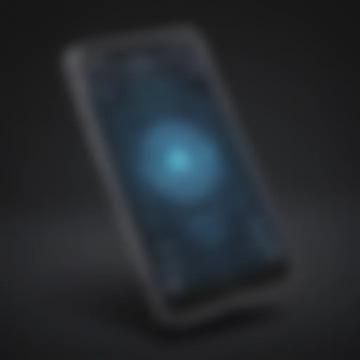 Artistic depiction of a smartphone with a glowing time-travel app interface