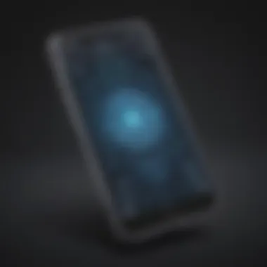 Technological Leap: The Time-Traveller's Device Artistic depiction of a smartphone with a glowing time-travel app interface