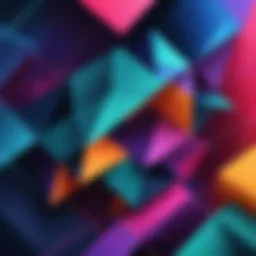 Abstract geometric GIF wallpaper