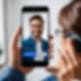 Illustration of installing Google Duo on Android phone
