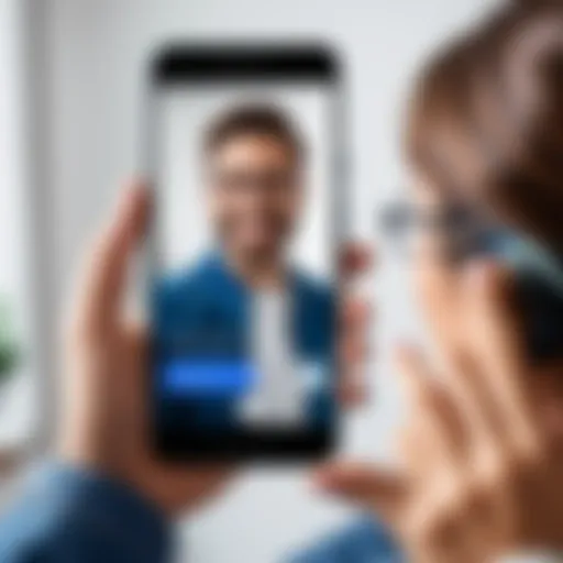 Illustration of installing Google Duo on Android phone