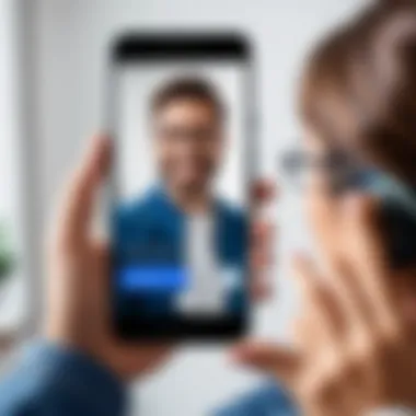 Securely Installing Google Duo Illustration of installing Google Duo on Android phone